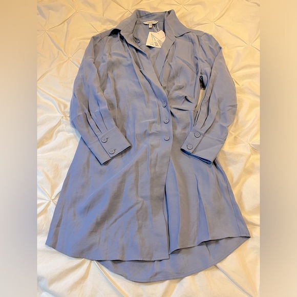 &Other Stories Blue Asymmetrical Dress Euro Size 38 - Picture 2 of 3